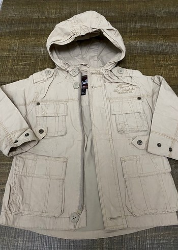 Bej Kapüşonlu Erkek Çocuk Ceketi#trençkot - Görsel 2