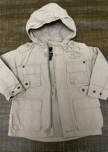 Bej Kapüşonlu Erkek Çocuk Ceketi#trençkot - Görsel 4