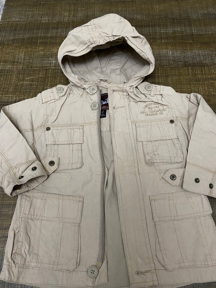 Bej Kapüşonlu Erkek Çocuk Ceketi#trençkot - Görsel 3