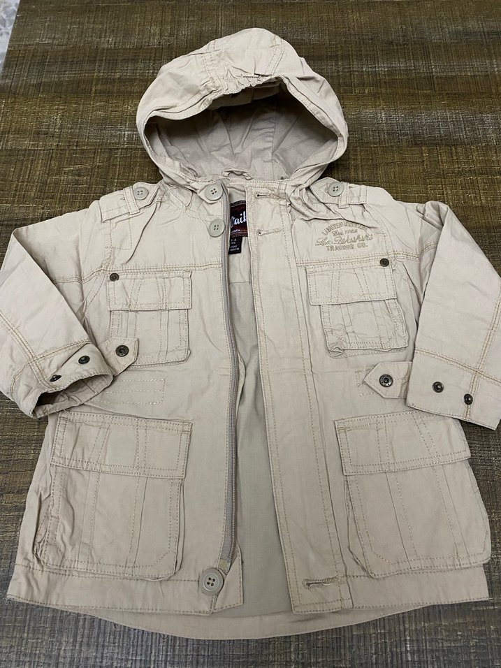 Bej Kapüşonlu Erkek Çocuk Ceketi#trençkot - Görsel 2