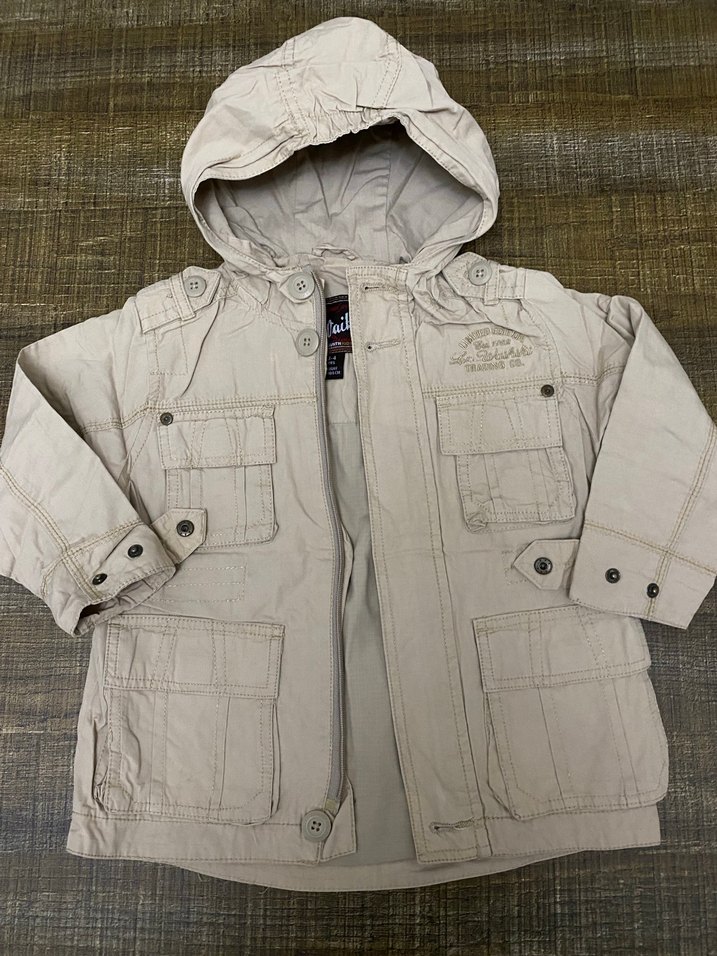 Bej Kapüşonlu Erkek Çocuk Ceketi#trençkot - Görsel 4