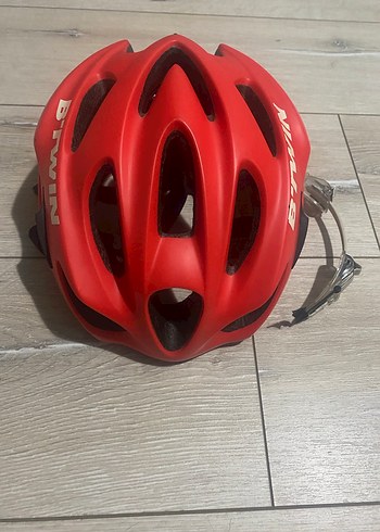 B'Twin 500 Kırmızı Bisiklet Kaskı - Görsel 5