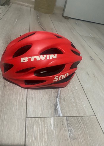 B'Twin 500 Kırmızı Bisiklet Kaskı - Görsel 9