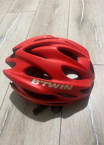 B'Twin 500 Kırmızı Bisiklet Kaskı - Görsel 3