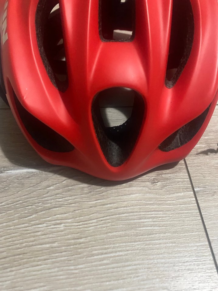 B'Twin 500 Kırmızı Bisiklet Kaskı - Görsel 4