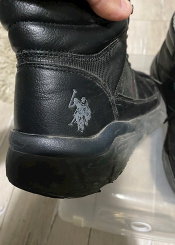 U.S. Polo Assn Siyah Bağcıklı Erkek Kauçuk Bot - Görsel 4