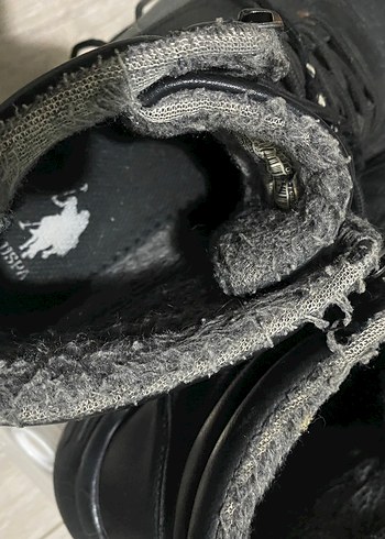 U.S. Polo Assn Siyah Bağcıklı Erkek Kauçuk Bot - Görsel 11