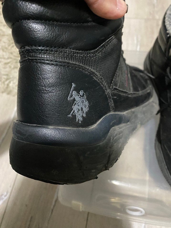 U.S. Polo Assn Siyah Bağcıklı Erkek Kauçuk Bot - Görsel 4