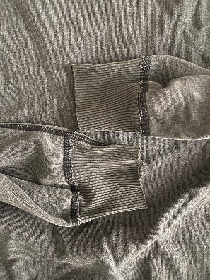 H&M Gri Erkek Sweatshirt, Yuvarlak Yaka, Uzun Kollu - Görsel 5