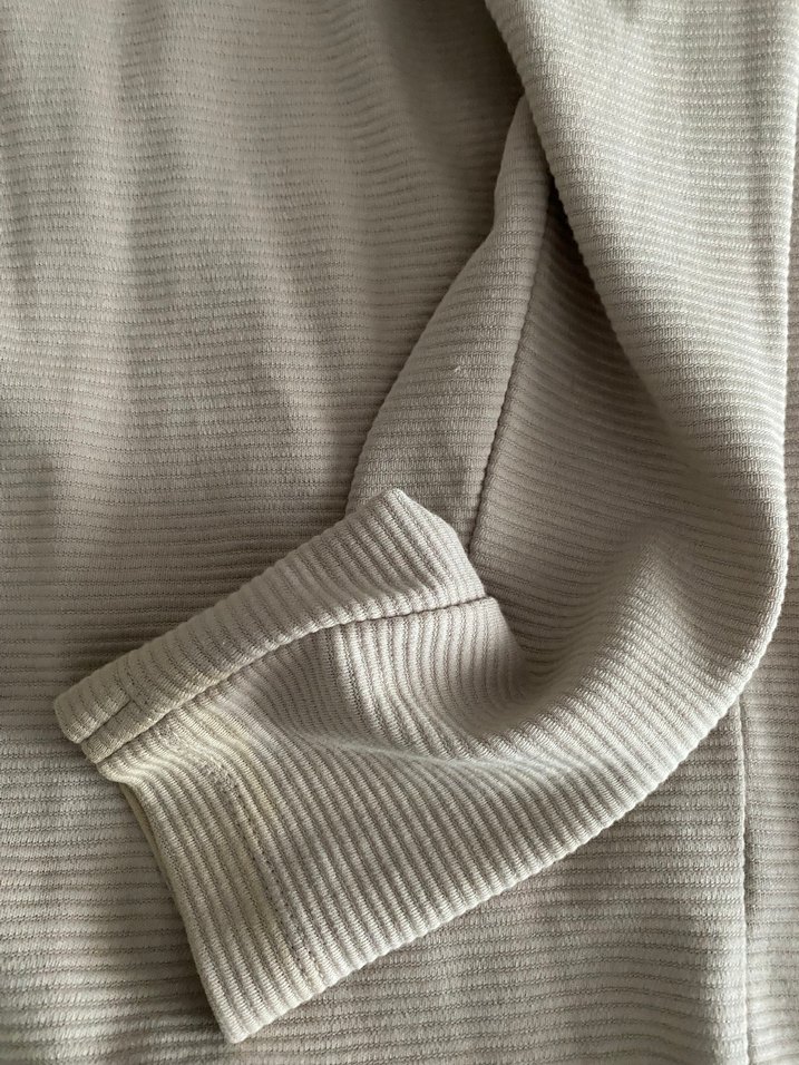 Bershka Bej Uzun Kollu Basic Sweatshirt - Görsel 3