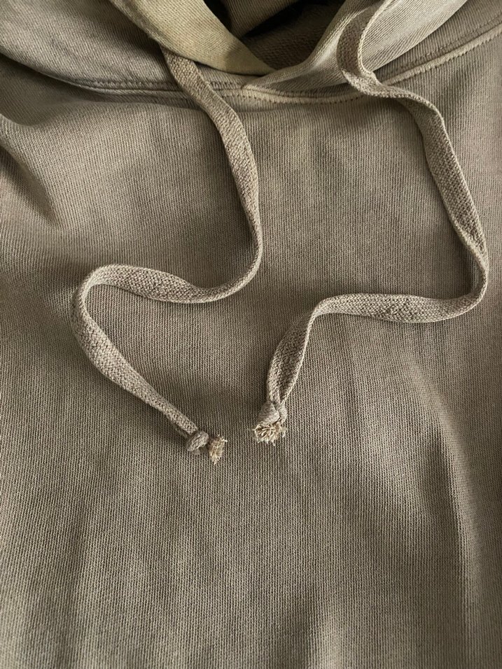 H&M Bej Keten Sweatshirt Uzun Kollu - Görsel 4