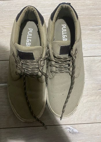 Pull and Bear Pull Bear Haki Renk Casual Sneaker