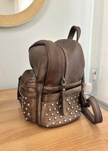 Kahverengi Deri Sırt Çantası - Görsel 2