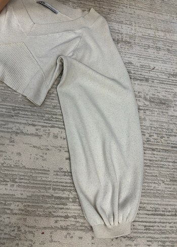 Bej V Yaka Kadın örme kazak - Görsel 4