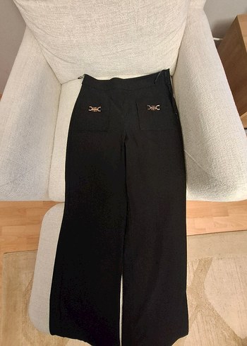 Adl Siyah Kadın Midi Kumaş Pantolon - Görsel 2