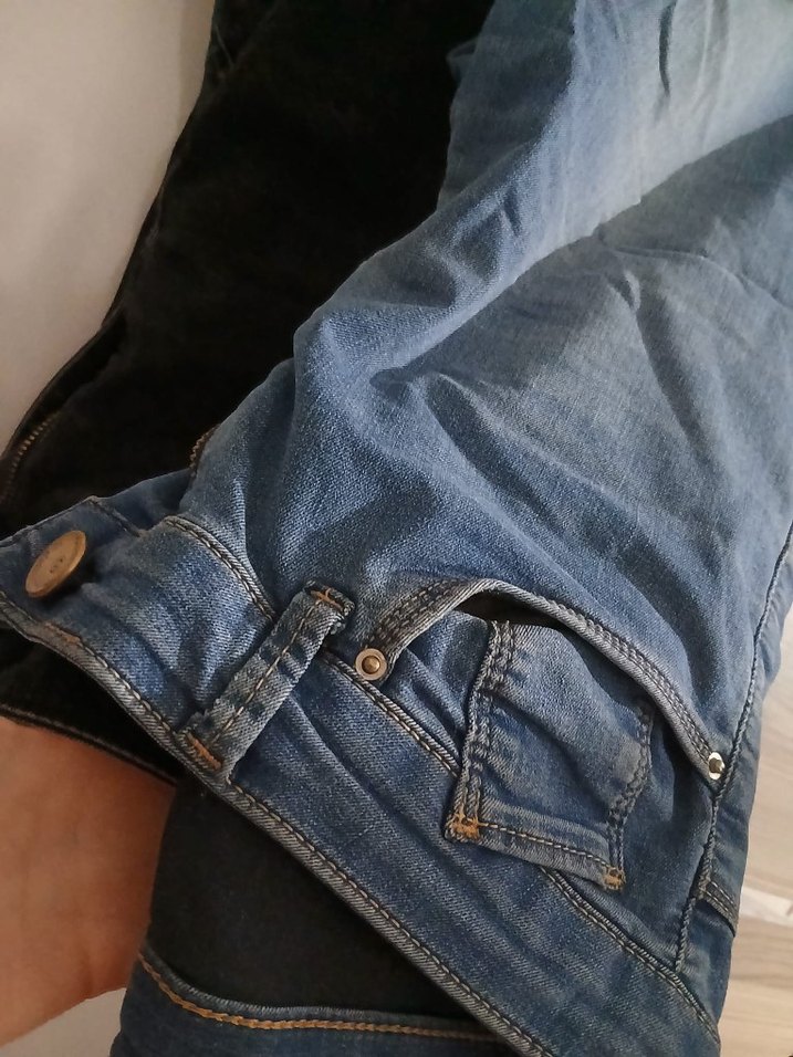 Gri Bol Kesim Kadın Kot Pantolon - Görsel 3