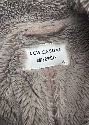 Kürklü Bej Süet Kadın Ceket - Görsel 5