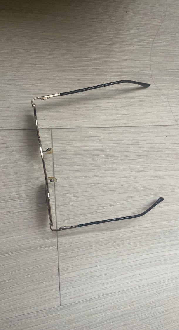 Siyah Vintage Goth Oval Gözlük - Görsel 3