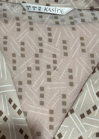 Bej Düğmeli Bohem Kadın Gömlek - Görsel 4