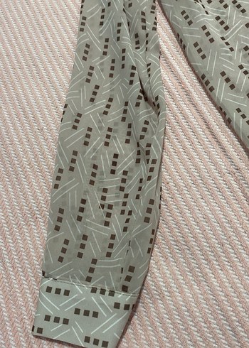 Bej Düğmeli Bohem Kadın Gömlek - Görsel 3