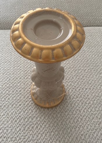 Bej Dekoratif Vazo - Görsel 3