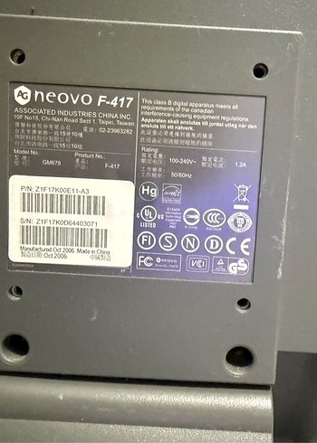 Gri Neovo Monitör - Görsel 2