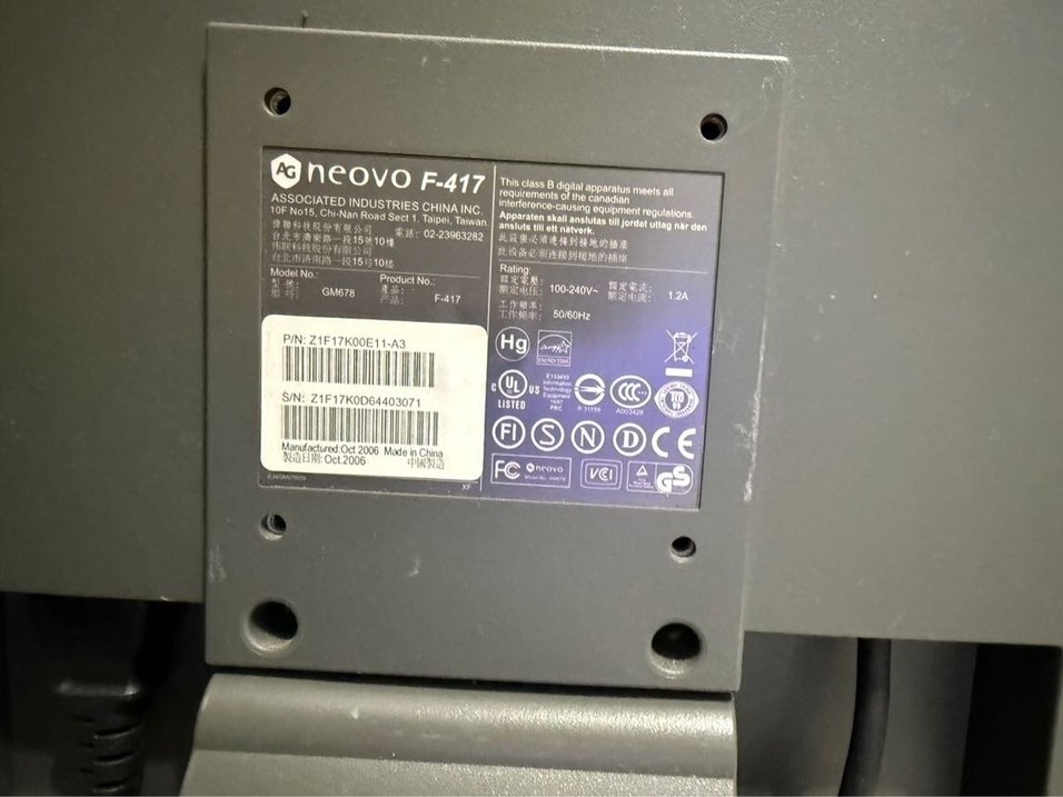 Gri Neovo Monitör - Görsel 2