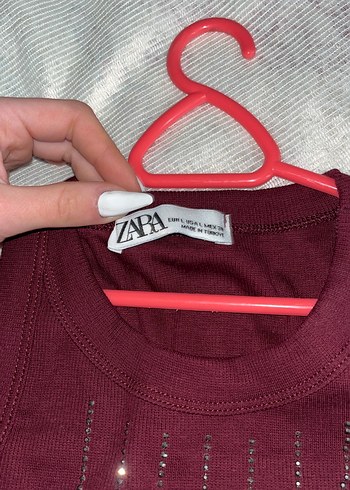 Bordo Payetli Kadın Atlet - Görsel 2