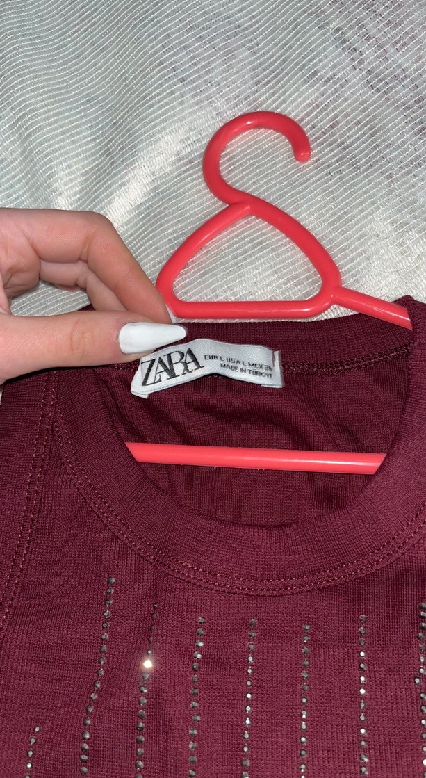 Bordo Payetli Kadın Atlet - Görsel 2