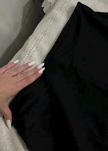 Siyah Kadın Kışlık Midi Etek - Görsel 5