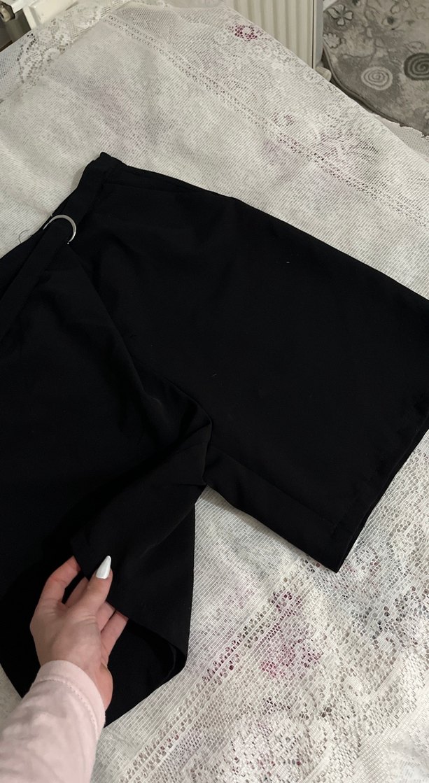 Siyah Kemerli Mini Etek - Görsel 2