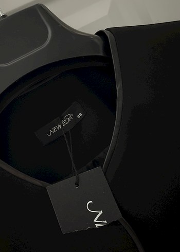 Deri Siyah Kadın Blazer Ceket - Görsel 2