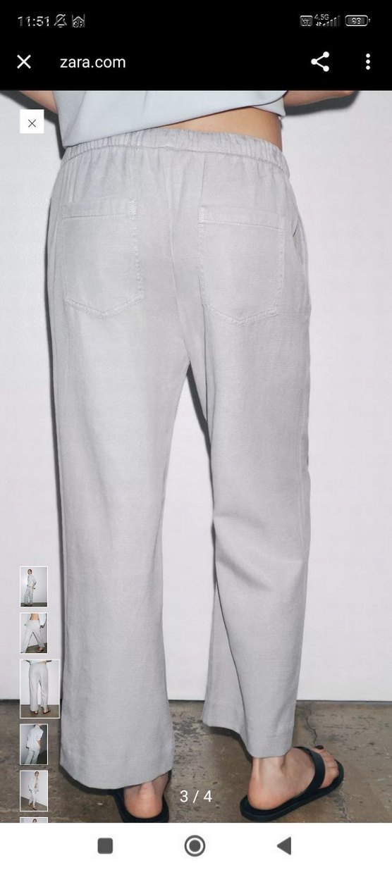 Gri Kadın Boyfriend Denim Pantolon - Görsel 3