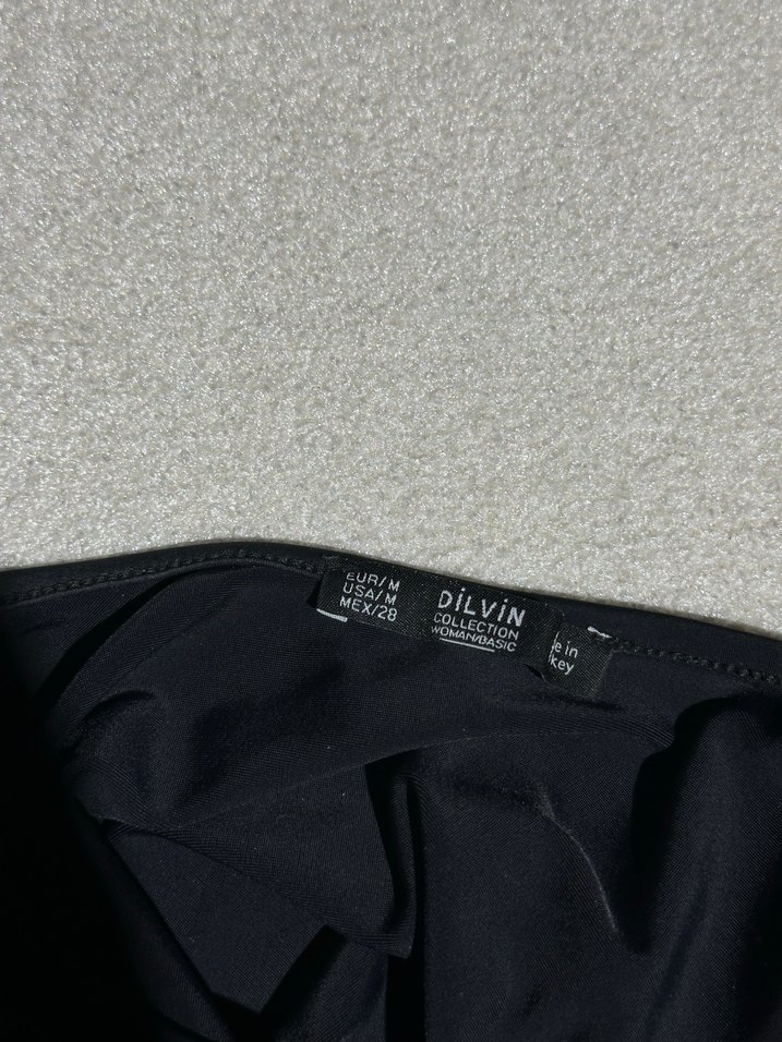 Siyah Kolsuz Kadın Midi Tulum - Görsel 2