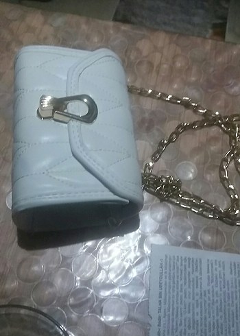 Gri Deri Tokalı Kadın Çanta - Görsel 2