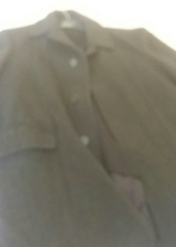 Düğmeli Gri Erkek Ofis Kabanı - Görsel 2