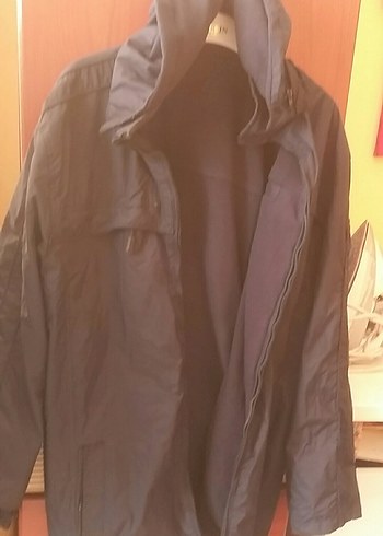 Gri Midi Erkek Ceket Yüksek Yakalı - Görsel 2