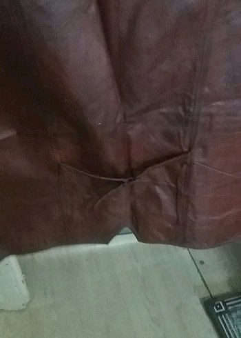 Düğmeli Kahverengi Süet Erkek Yelek - Görsel 4