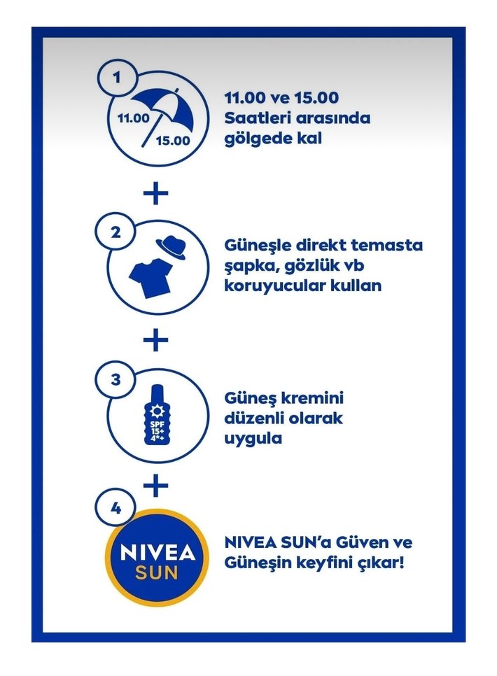 NIVEA Sun SPF50+ Yüksek Koruma Güneş Losyonu 200 ml - Görsel 5