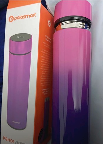 Renkli Mor Polosmart Termos - Görsel 4