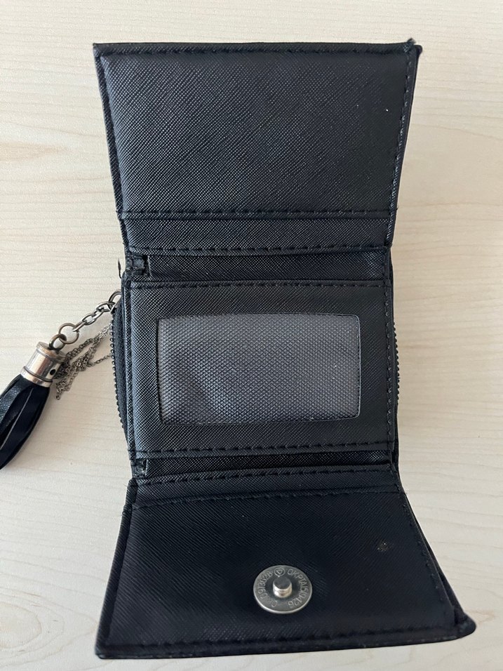 Siyah Kadın Deri Cüzdan ESSBAG - Görsel 4