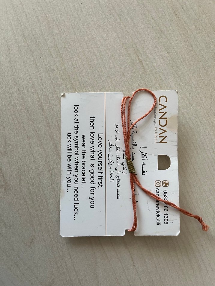 Renkli Boncuklu  şans bileklik - Görsel 2