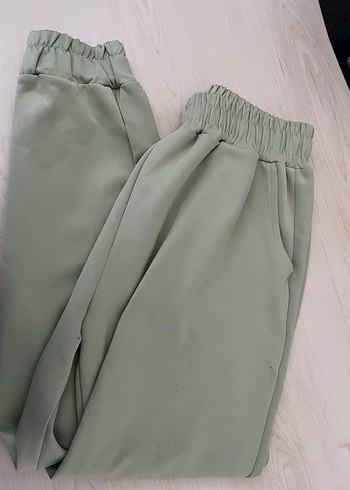 Bej Midi Kadın Kumaş eşofman - Görsel 2