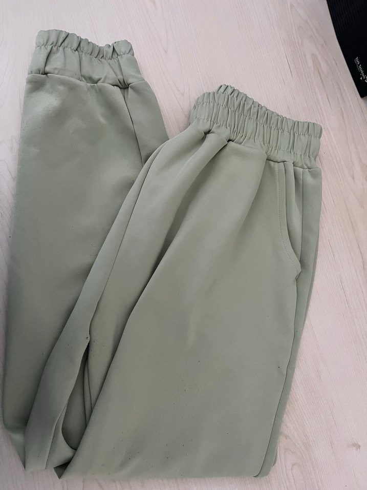 Bej Midi Kadın Kumaş eşofman - Görsel 2