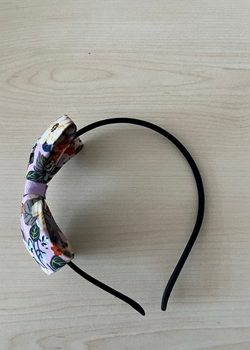 Çiçek Desenli Renkli Fiyonk Saç Bandı - Görsel 2