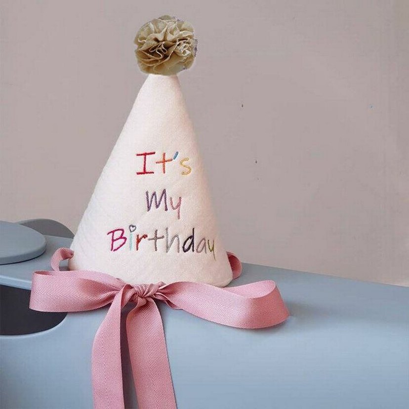 Renkli Yazılı Beyaz Doğum Günü Parti Şapkası - Görsel 2