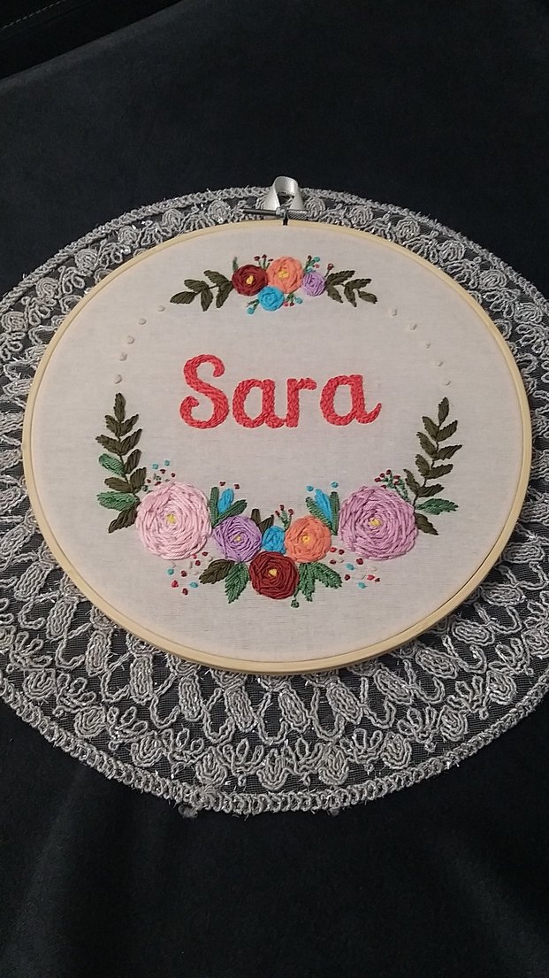 Çiçekli Bohem Nakışlı Sara Kasnak - Görsel 3