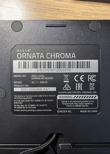 Razer Rgb Gamer klavye - Görsel 4