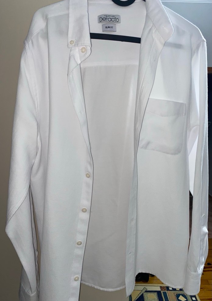 Defacto Beyaz Erkek Gömlek - Görsel 2