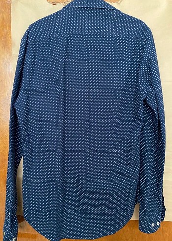 ZARA Lacivert Erkek Gömlek - Görsel 2